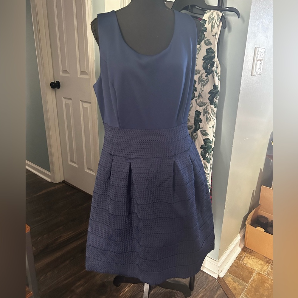 NWT NYCo Navy Mini Dress - Picture 1 of 3